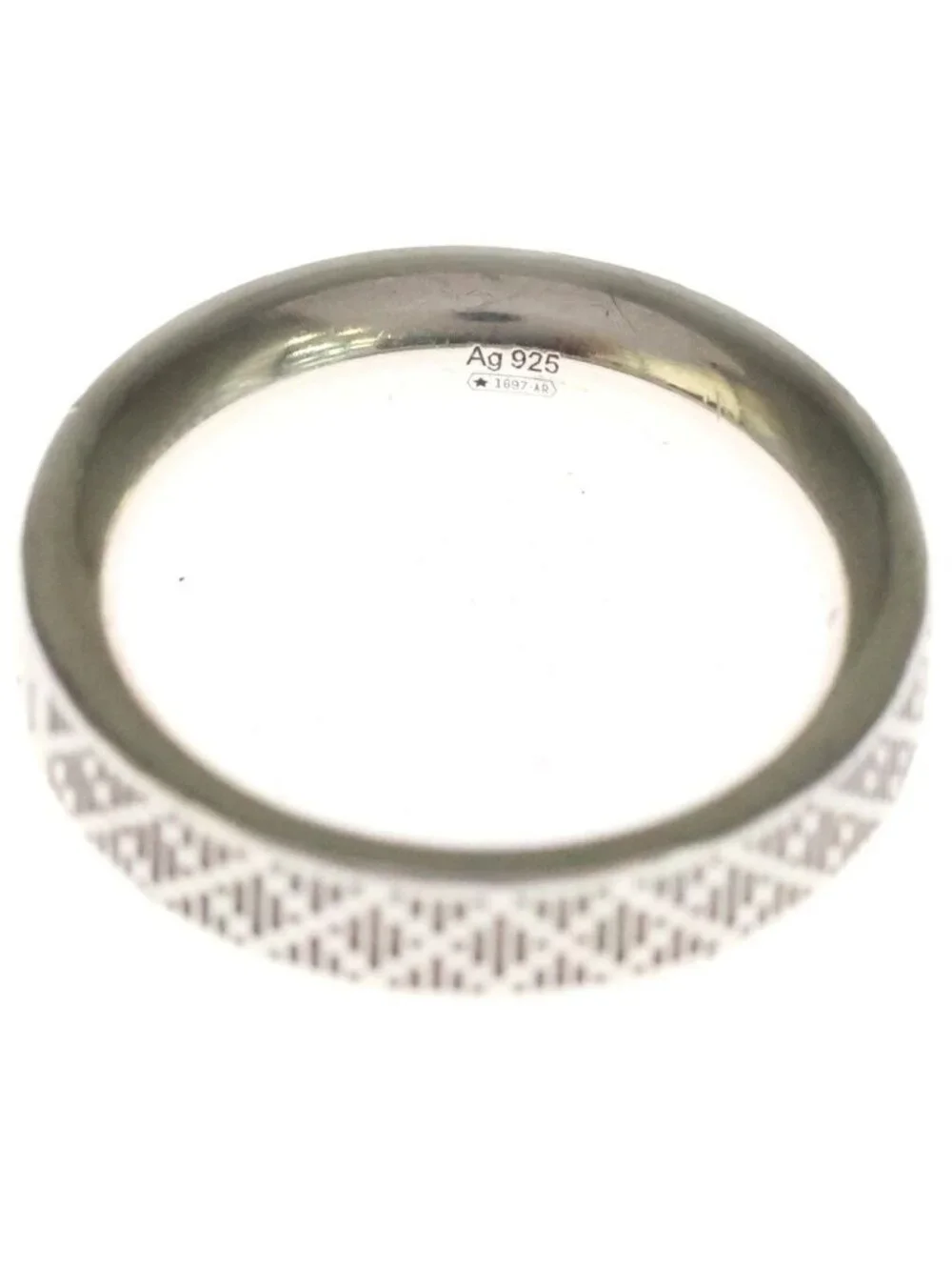 Gucci Diamante Logo Ring Silver